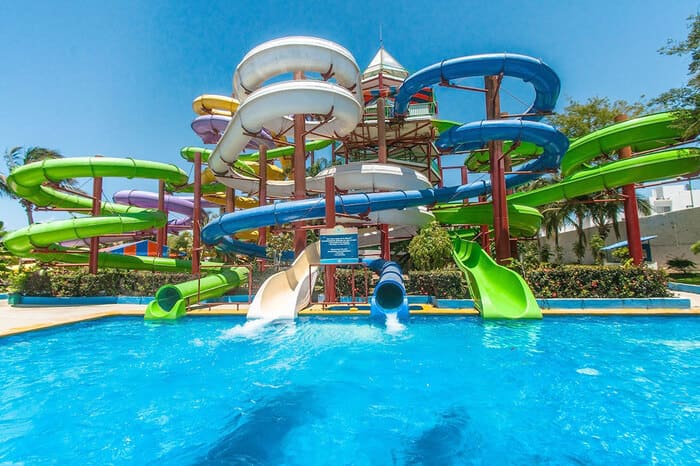 best water slides at water park in Vallarta